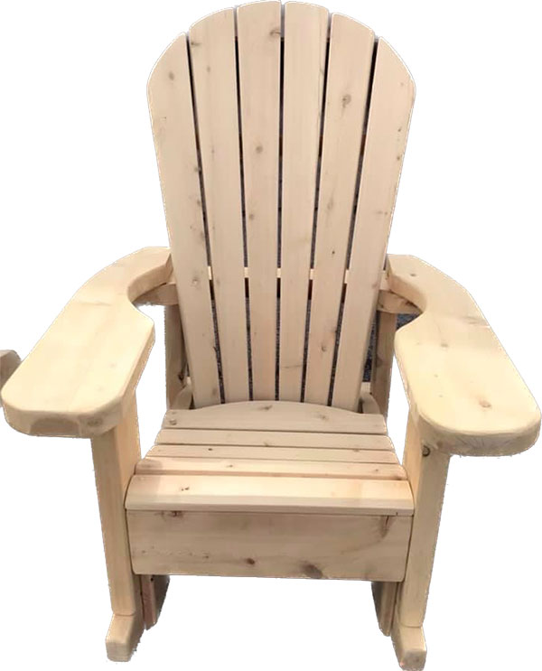 2" Thick Adirondack Rocking Chair