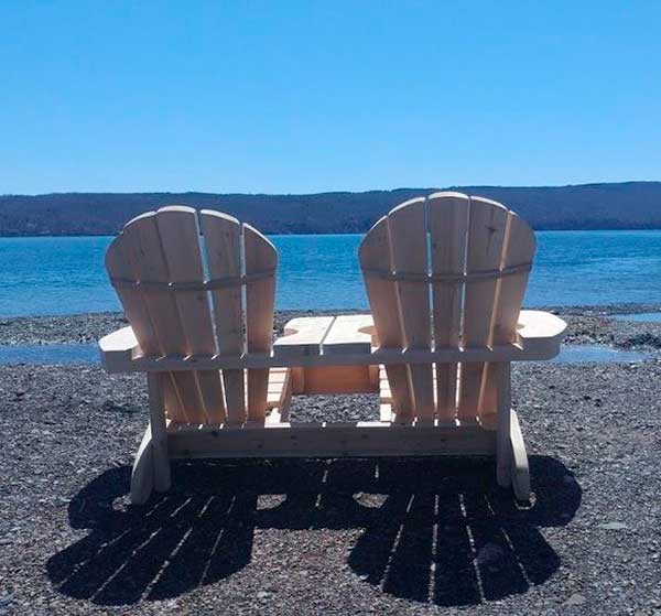 Double Adirondack Chairs