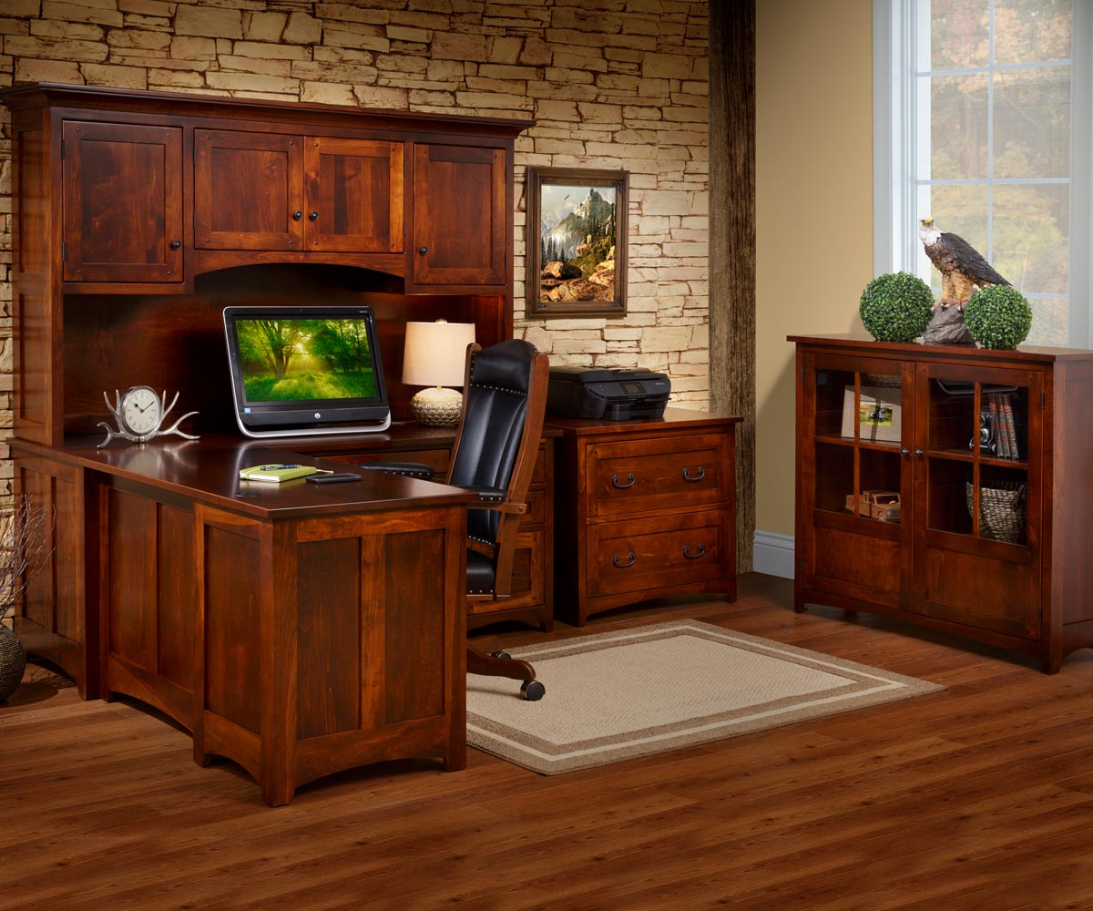 Belmont L-Desk and Hutch - Image 2